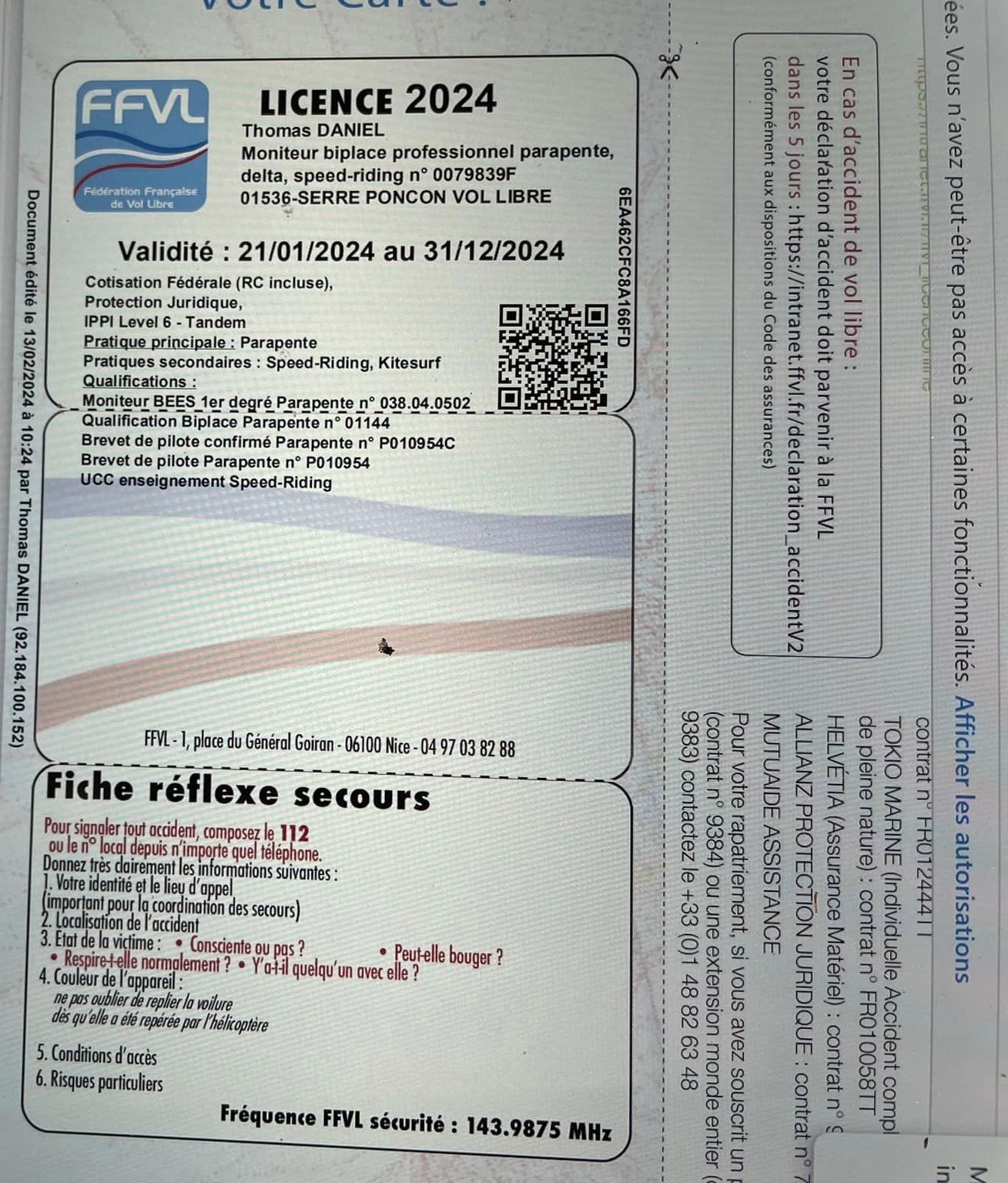 Licence FFVL